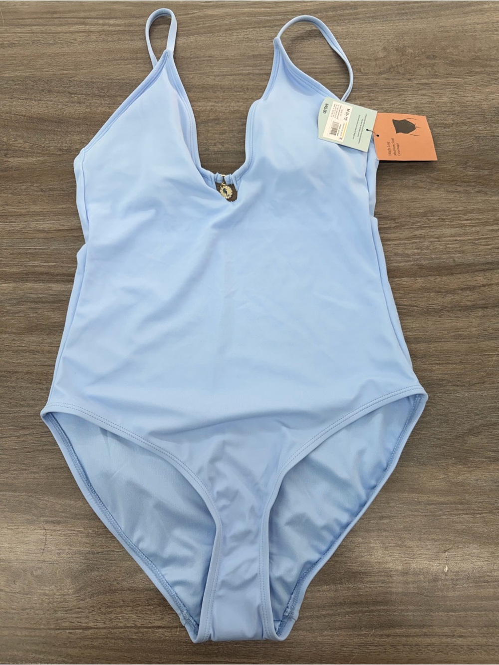 Women's Ceramic Charm Plunge Medium
Coverage Swimsuit - Shade & Shore size M